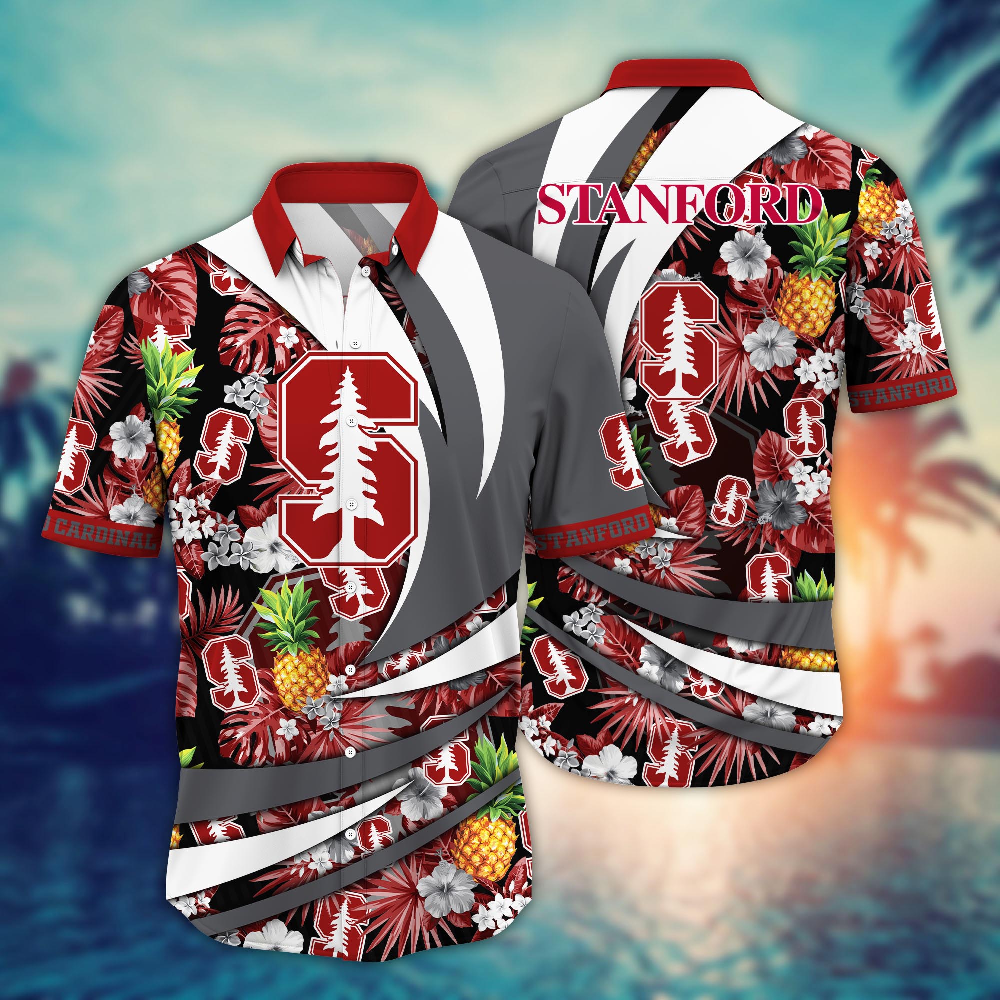 Stanford Cardinal NCAA Flower Hawaii Shirt For Fans Ver 6
