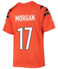 Stanley Morgan 17 Cincinnati Bengals Super Bowl LVII Champions Youth Alternate Game Jersey - Black