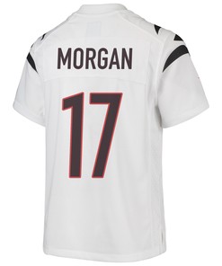 Stanley Morgan 17 Cincinnati Bengals Super Bowl LVII Champions Youth Game Jersey - White