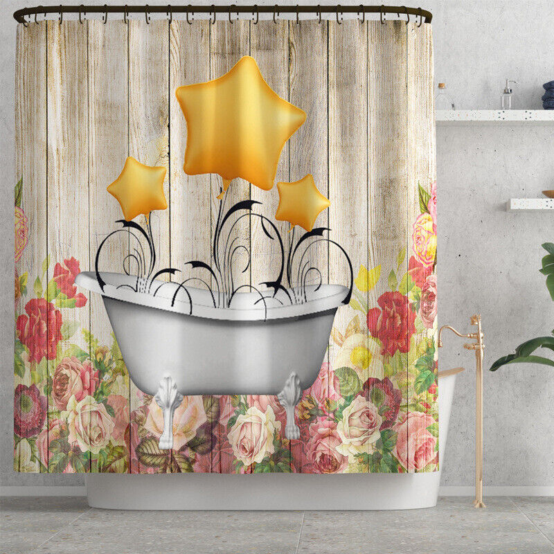 Star Balloon Waterproof Shower Curtain for Bathroom | Home Decor