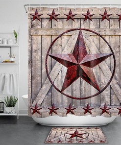 Star Shower Curtain Home Decor