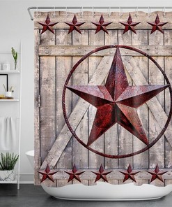 Star Shower Curtain Home Decor