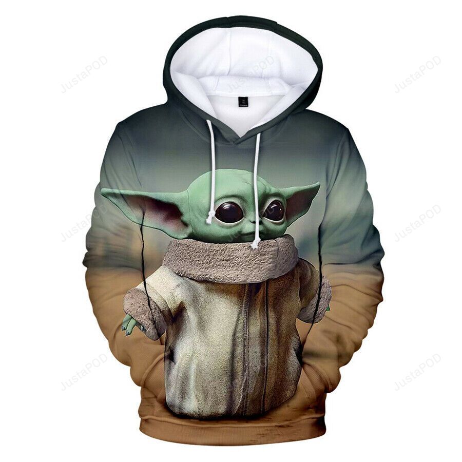 Star Wars Baby Yoda Style 1 3D Hoodie Zip Hoodie