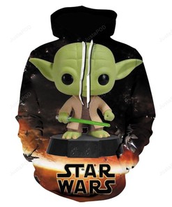 Star Wars The Mandalorian Baby Yoda 3D Hoodie Zip Hoodies