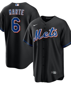 Starling Marte 6 New York Mets Alternate Player Jersey - Black