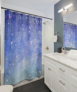 Starry Night Shower Curtain Vincent Van Gogh Bathroom Decor