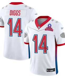 Stefon Diggs 14 Buffalo Bills Pro Bowl 2023 Patch Men Jersey - White