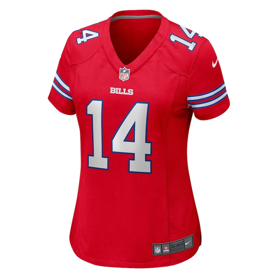Stefon Diggs 14 Buffalo Bills Women's Alternate Game Jersey - Red