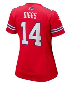 Stefon Diggs 14 Buffalo Bills Women's Alternate Game Jersey - Red