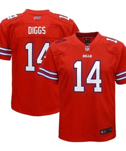 Stefon Diggs 14 Buffalo Bills Youth Game Jersey - Red