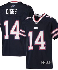 Stefon Diggs 14 Buffalo Bills Youth Inverted Team Game Jersey - Navy