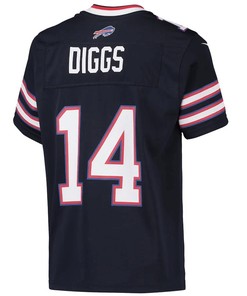 Stefon Diggs 14 Buffalo Bills Youth Inverted Team Game Jersey - Navy