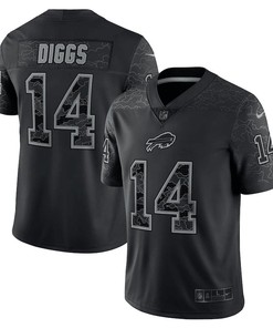 Stefon Diggs Buffalo Bills RFLCTV Limited Jersey - Black