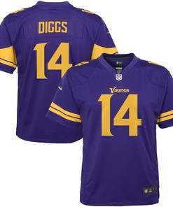 Stefon Diggs Minnesota Vikings Nike Youth Color Rush Game Jersey - Purple