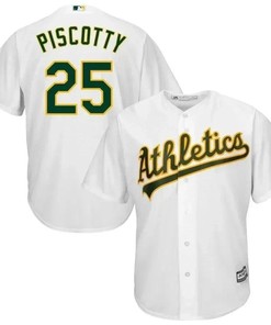 Stephen Piscotty Oakland Athletics Cool Base Player Jersey - White