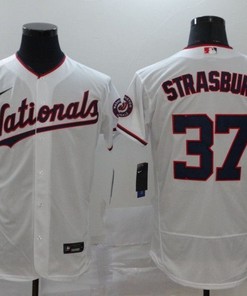 Stephen Strasburg #37 Washington Nationals 2020 Mlb White Jersey