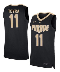 Stephen Toyra 11 Purdue Boilermakers Elite Basketball Men Jersey - Black