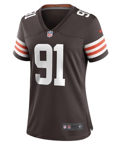 Stephen Weatherly Cleveland Browns Women's Game Player Jersey - Brown