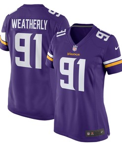 Stephen Weatherly Minnesota Vikings Womens Game Jersey - Purple Nfl