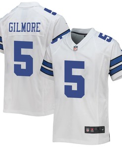 Stephon Gilmore 5 Dallas Cowboys Game Youth Jersey - White
