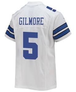 Stephon Gilmore 5 Dallas Cowboys Game Youth Jersey - White