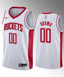 Sterling Brown 00 Houston Rockets White Jersey 2022-23 Association Edition Swingman