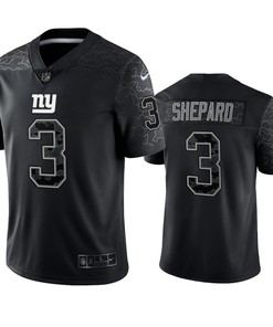 Sterling Shepard 3 New York Giants Black Reflective Limited Jersey - Men