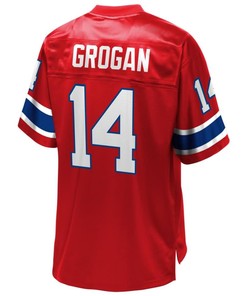 Steve Grogan New England Patriots Nfl Pro Line Retired Player Jersey - Red