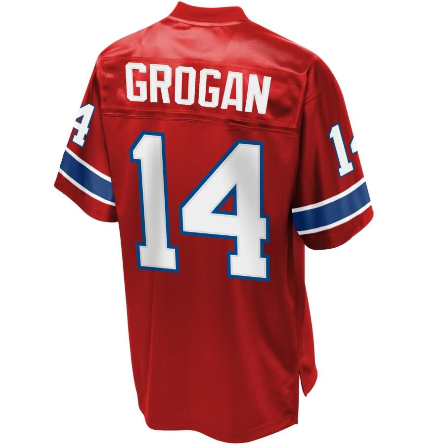 Steve Grogan New England Patriots Nfl Pro Line Retired Player Replica Jersey - Red
