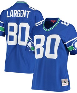 Steve Largent Seattle Seahawks Mitchell & Ness Womens 1985 Legacy Replica Jersey - Royal Nfl