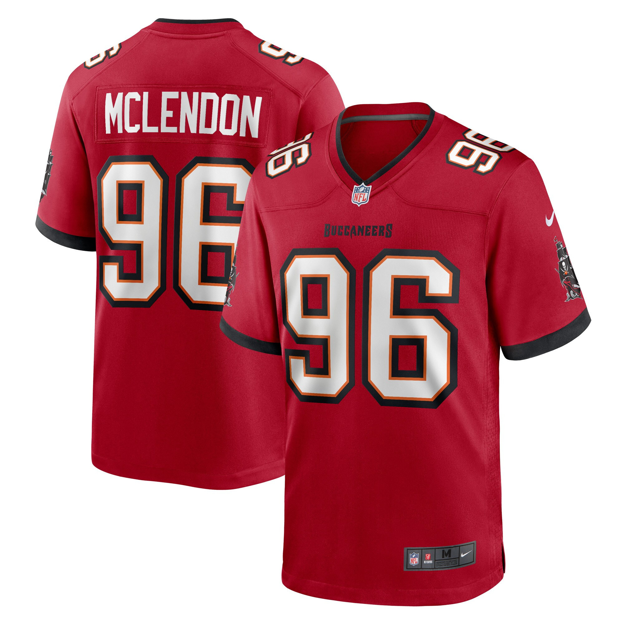 Steve Mclendon Tampa Bay Buccaneers Game Jersey - Red Nfl