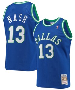 Steve Nash Dallas Mavericks Mitchell & Ness Hardwood Classics Swingman Jersey - Blue Nba