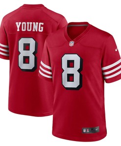 Steve Young 8 San Francisco 49ers Retired Alternate Game Jersey - Scarlet