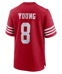 Steve Young 8 San Francisco 49ers Retired Player Game Jersey - Scarlet
