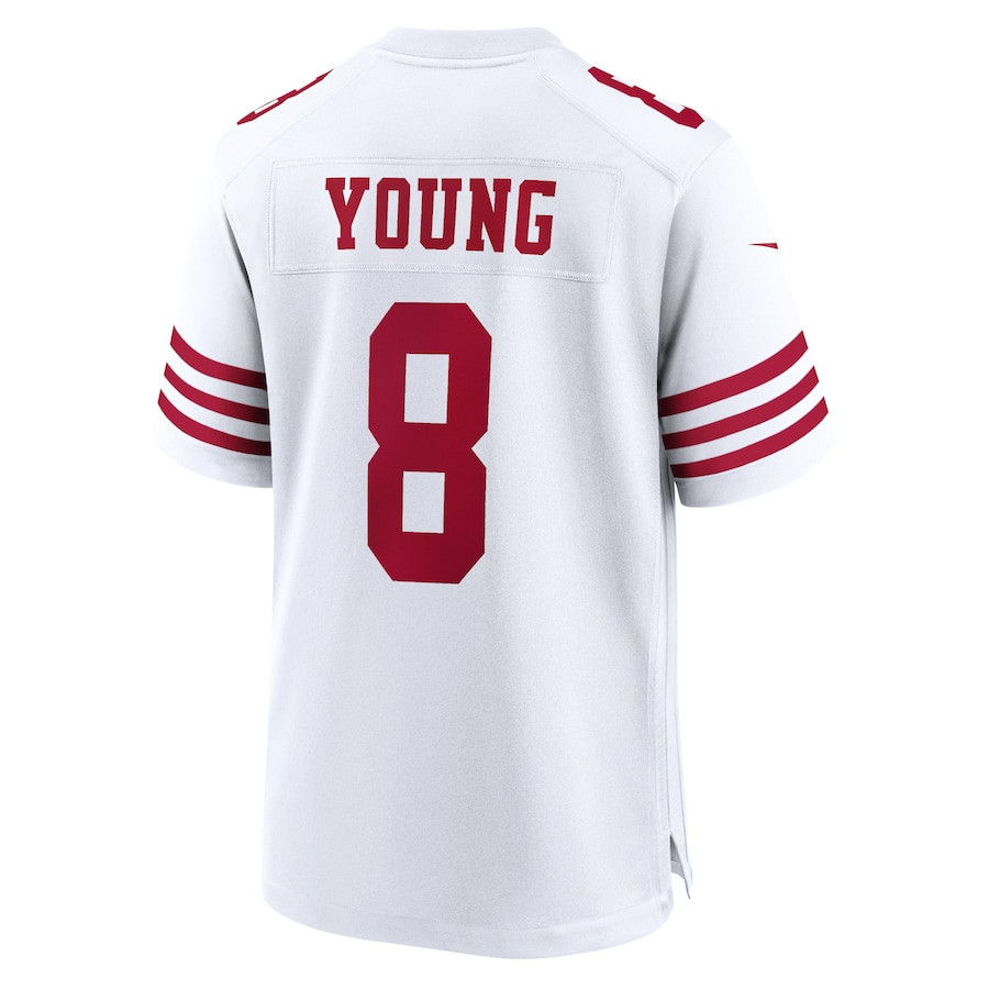 Steve Young 8 San Francisco 49ers Retired Player Game Jersey - White