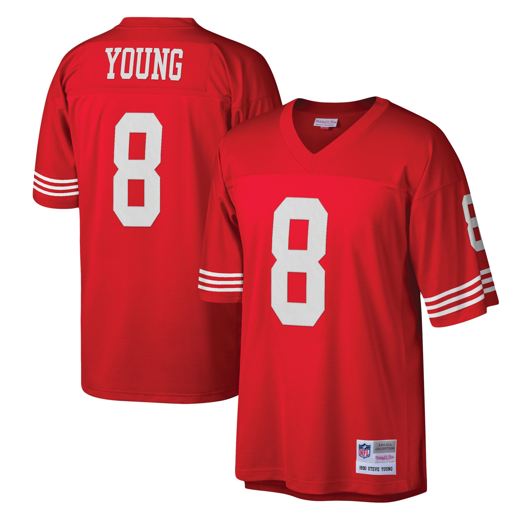Steve Young San Francisco 49ers Mitchell And Ness Legacy Replica Jersey Scarlet Nfl
