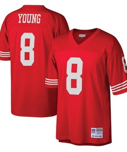 Steve Young San Francisco 49ers Mitchell And Ness Legacy Replica Jersey Scarlet Nfl