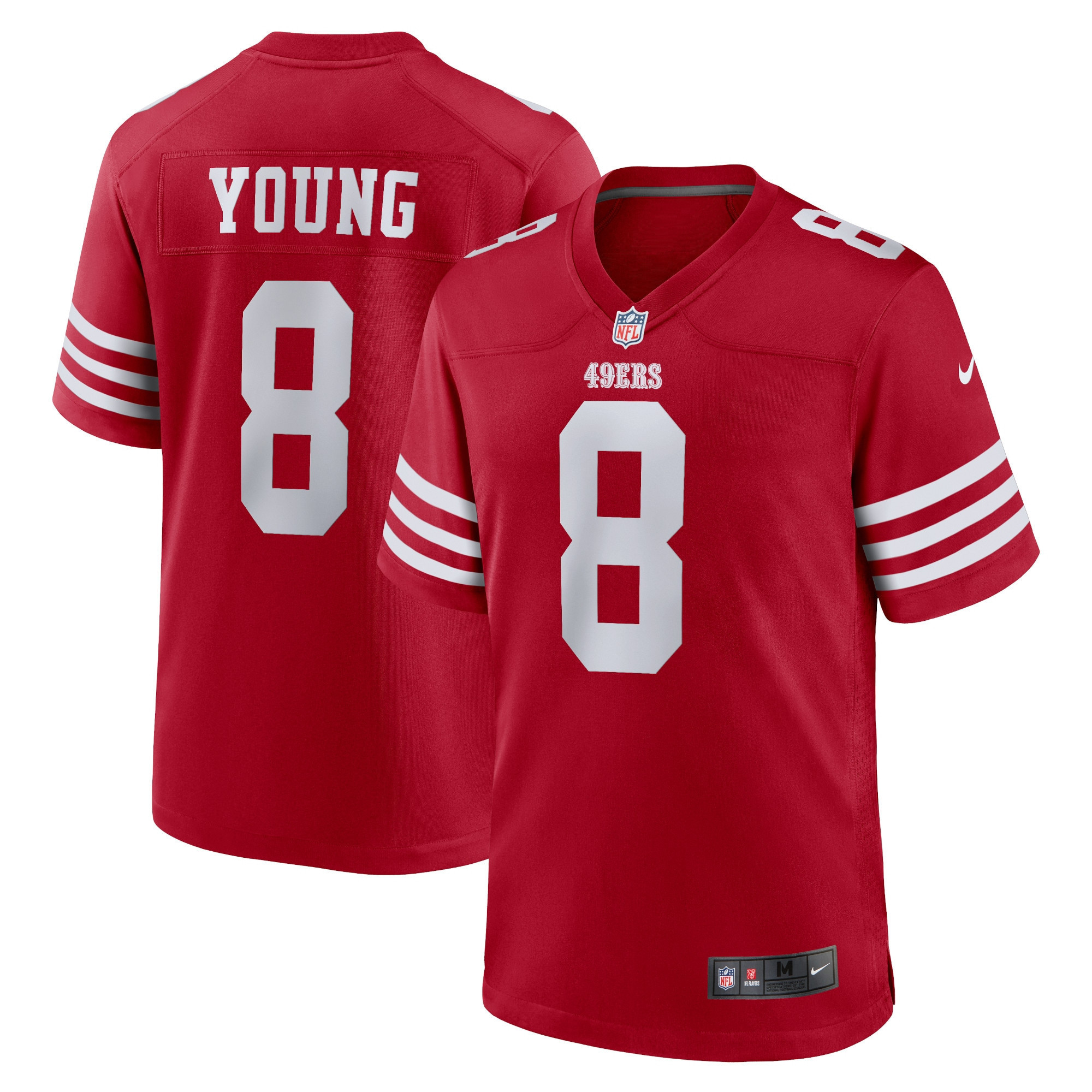 Steve Young San Francisco 49ers Retired Player Game Jersey - Scarlet Nfl