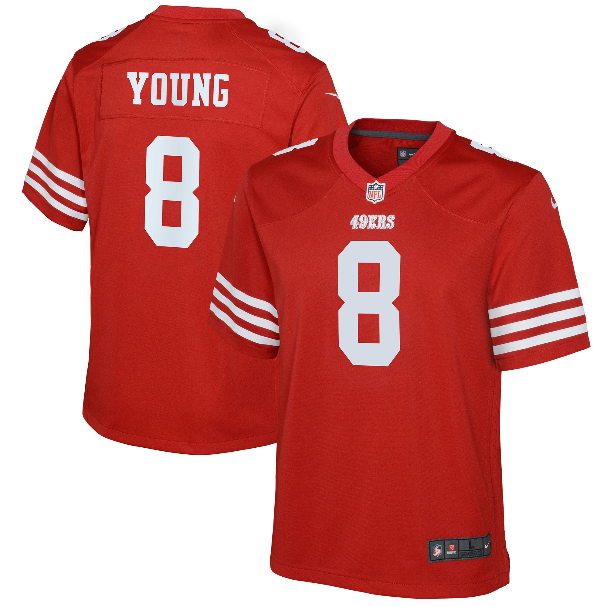 Steve Young San Francisco 49ers Retired Player Game Jersey - Scarlet Nfl