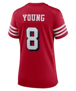 Steve Young San Francisco 49ers Women's Alternate Game Jersey - Scarlet