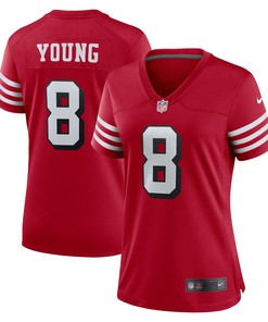 Steve Young San Francisco 49ers Womens Alternate Game Jersey - Scarlet Nfl