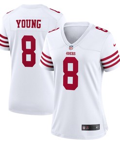 Steve Young San Francisco 49ers Womens Retired Player Game Jersey White Nfl