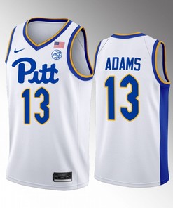 Steven Adams 13 Pitt Panthers White Jersey College Basketball Home