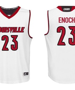 Steven Enoch 23 Louisville Cardinals College Basketball Men Jersey - White