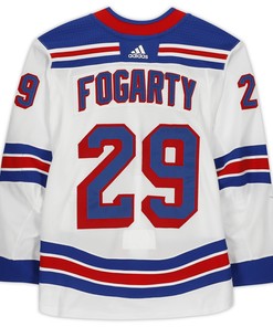 Steven Fogarty New York Rangers Game-used #29 White Call Up Jersey Worn During Away Games Played Between December 31st And March 11th Of The 2019-20 Nhl Season - Size 56