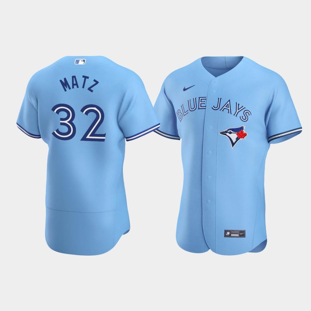 Steven Matz 32 Toronto Blue Jays Light Blue Alternate Jersey