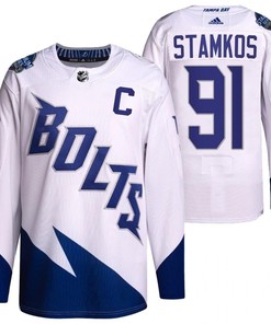 Steven Stamkos 2022 Stadium Series Lightning 91 White Primegreen Jersey Jersey