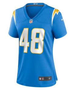 Stone Smartt 48 Los Angeles Chargers Women's Game Player Jersey - Powder Blue