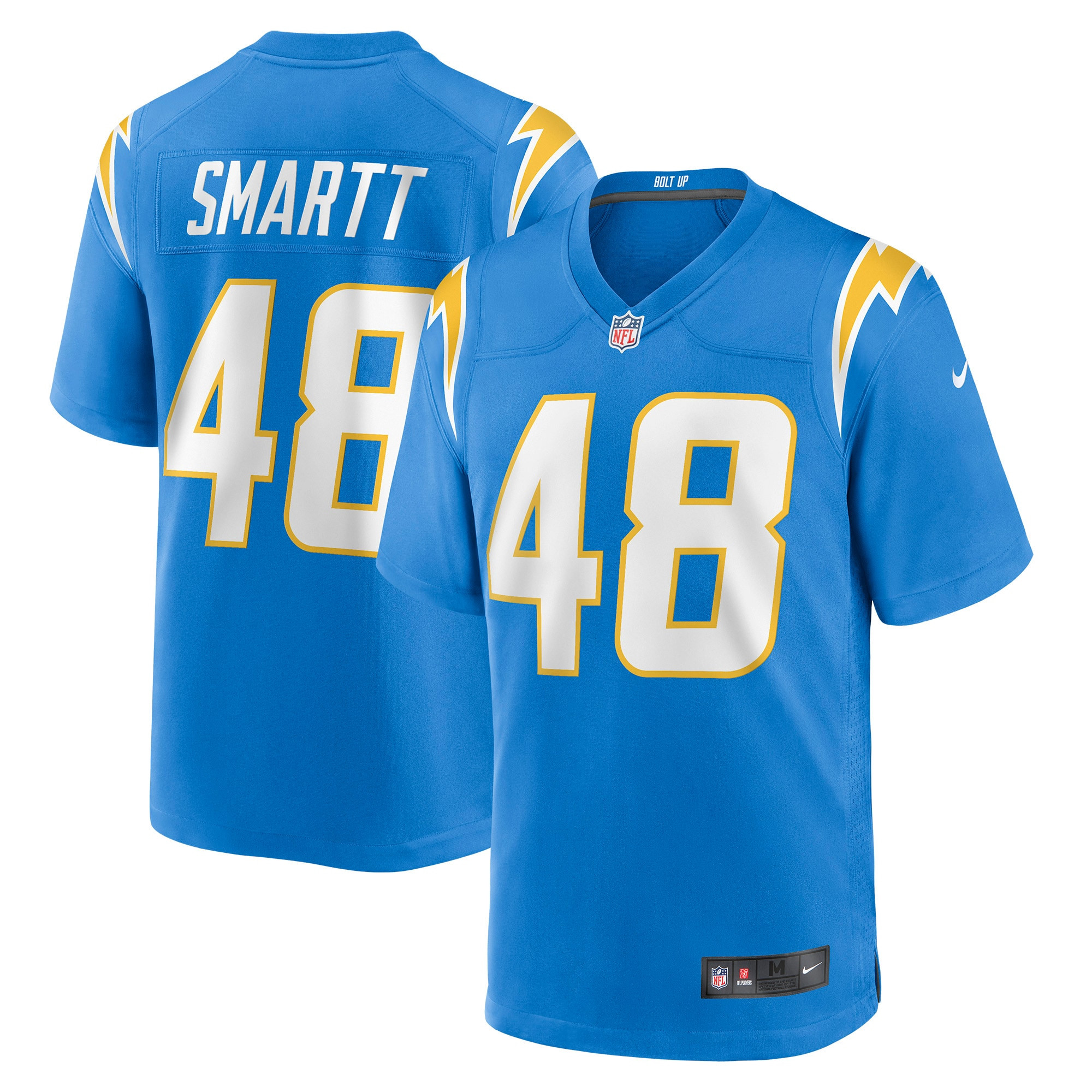 Stone Smartt Los Angeles Chargers Game Player Jersey - Powder Blue Nfl