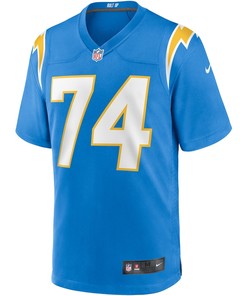 Storm Norton 74 Los Angeles Chargers Team Game Jersey - Powder Blue